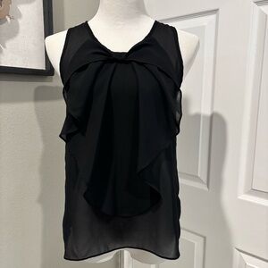 Iz Byer Sheer Back Top With Big Bow Size Large